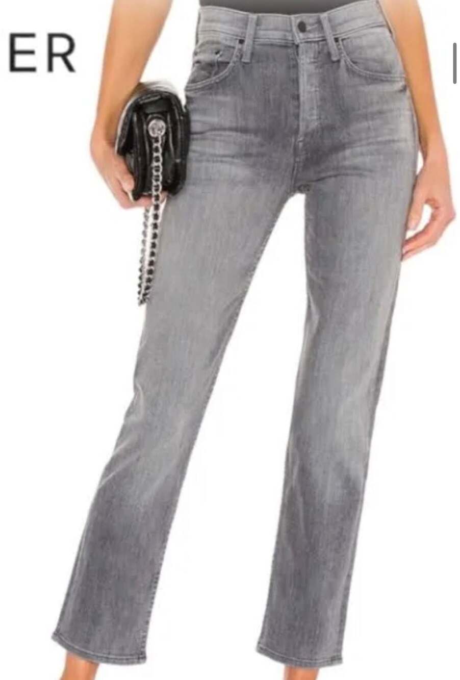 MOTHER The Tomcat Ankle Jeans Size 27 Gray